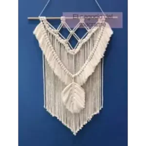 Lindo tapiz en macramé de estudiante del curso del negocio de macramé