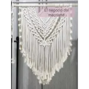 producto de macramé terminado de estudiante del curso del negocio de macramé